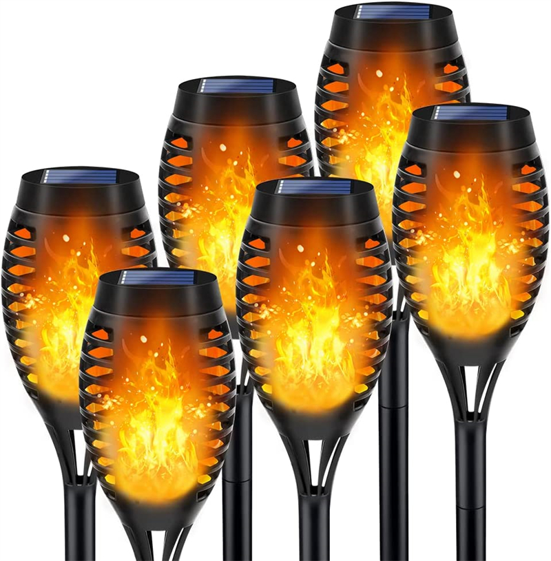 Flickering Flame Solar Torch Lights